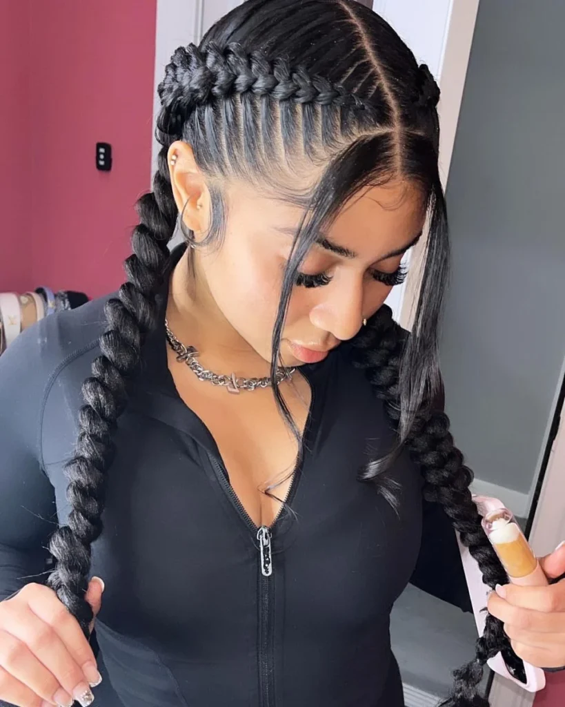 Two Protective Pigtails