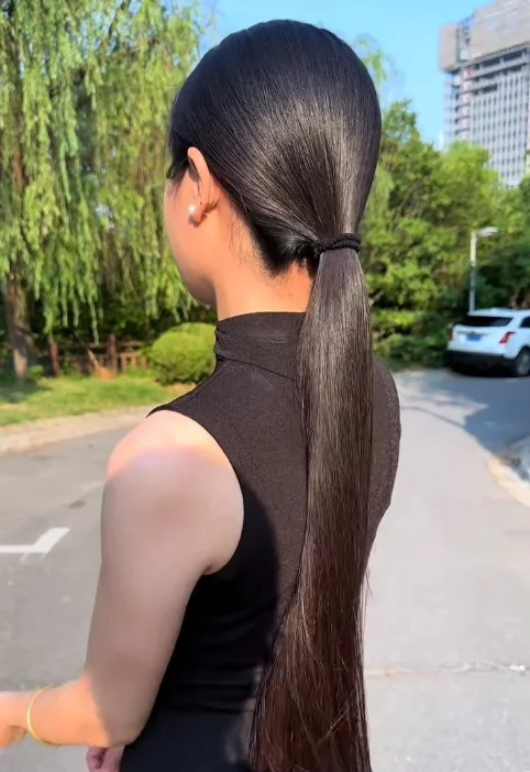 Sleek Low Ponytail