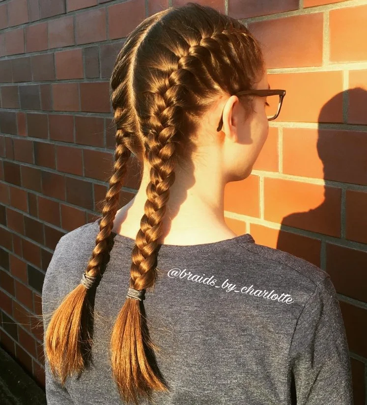 Two French Braid Pigtails