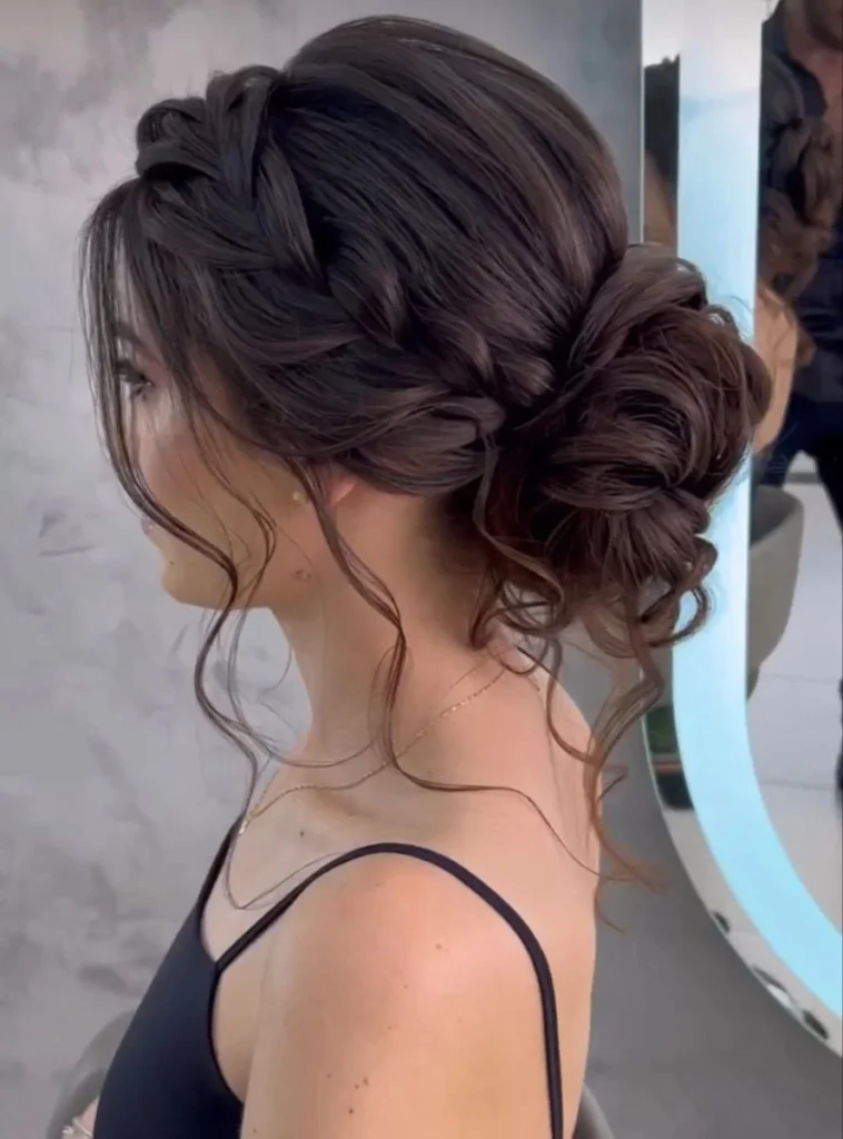 Textured Low Bun