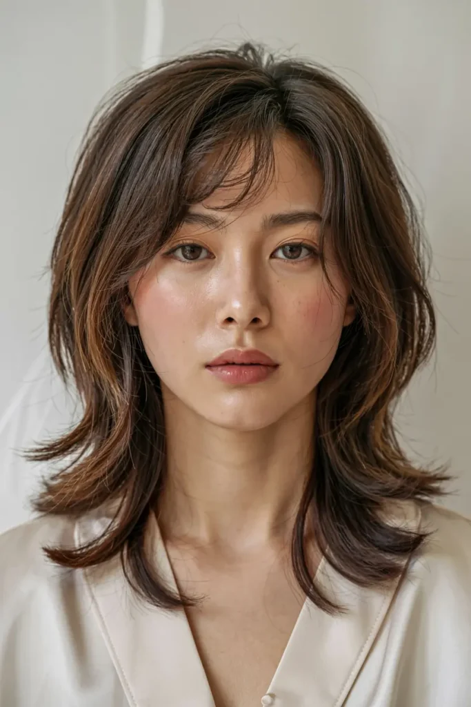 2. Short Korean Wolf Cut