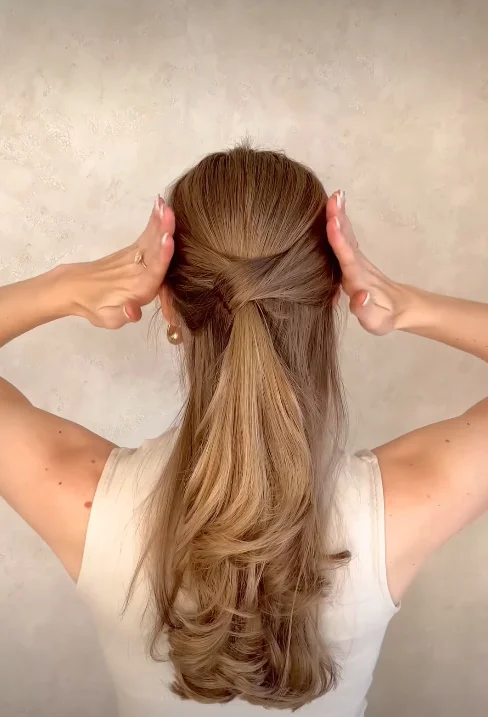 Half-Up Twisted Style