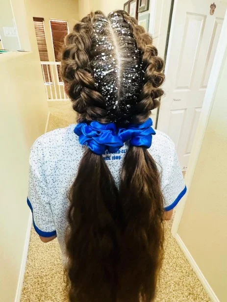 Two Dutch Braid Pigtails