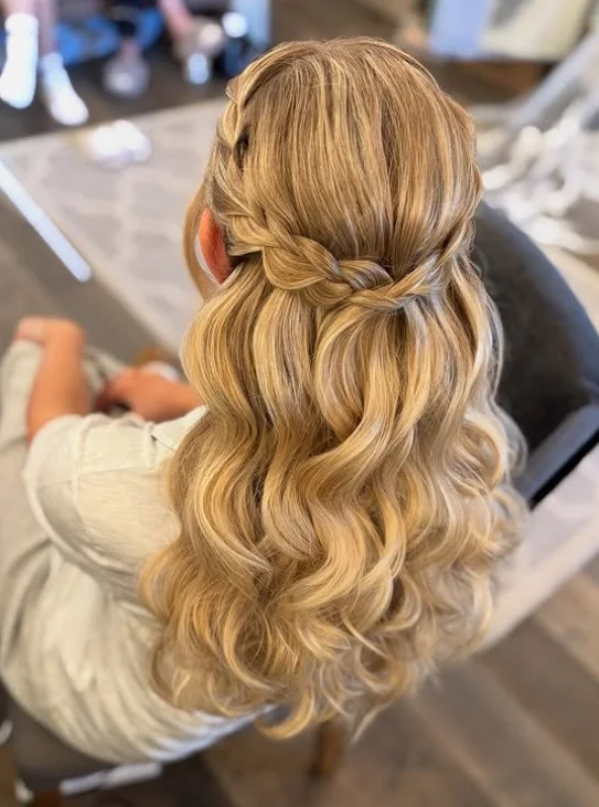 Half Up Half Down Bridal Style