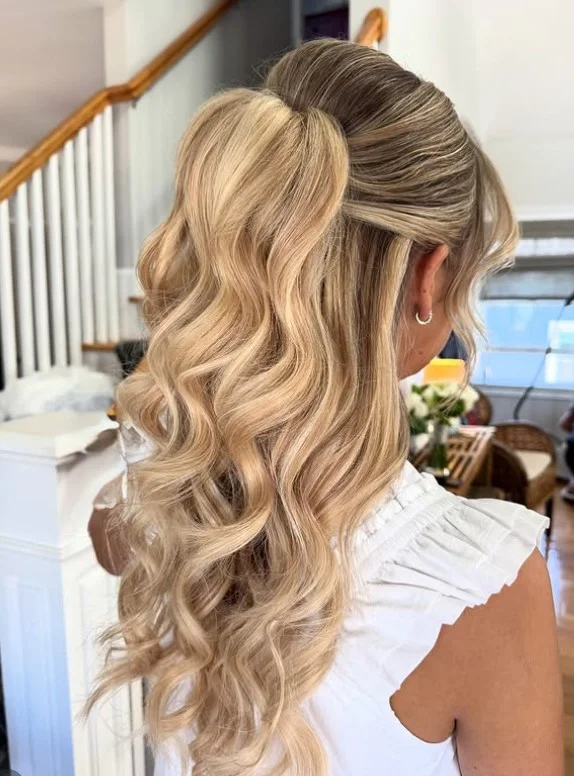 Classic Half Up Wedding Hair