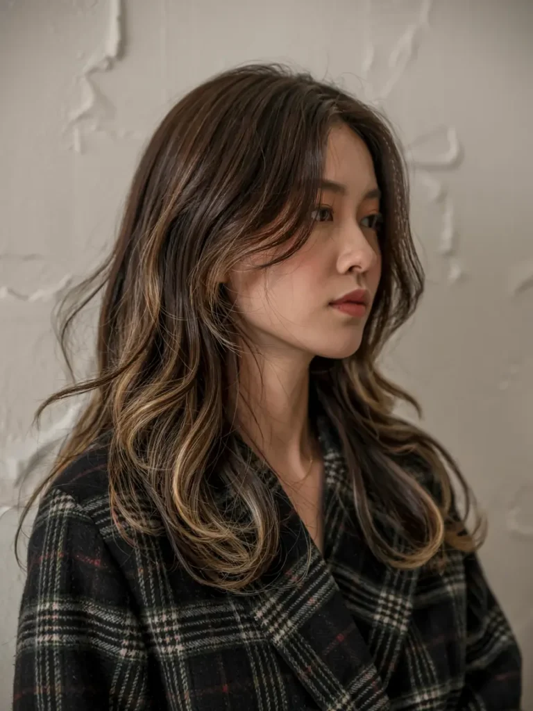 3. Long Korean Wolf Cut