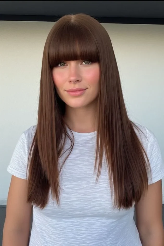15 Hot Baddie Hairstyles Latina Straight hair Looks You Need 7 Long Straight Hair with Bangs