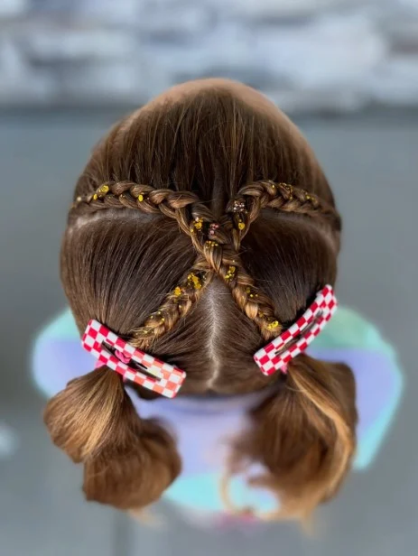 Two Cornrow Pigtails
