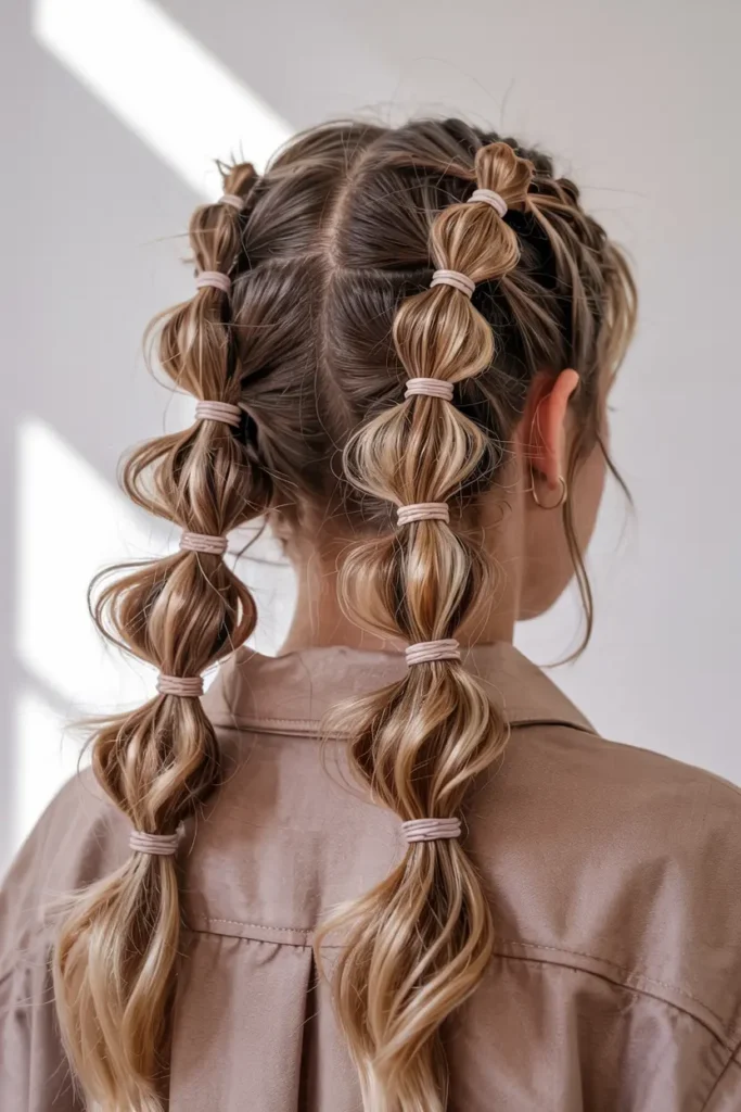 4. Bubble Braid Pigtails