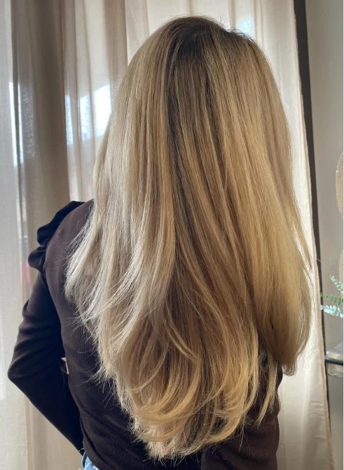 Creamy Blonde Highlights
