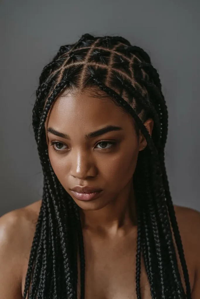 6. Geometric Box Braid Design 1