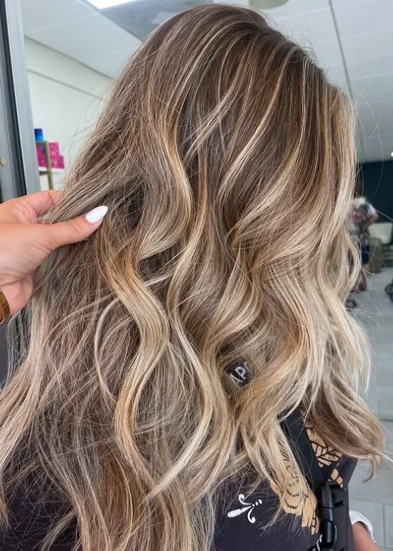 Sandy Blonde Highlights