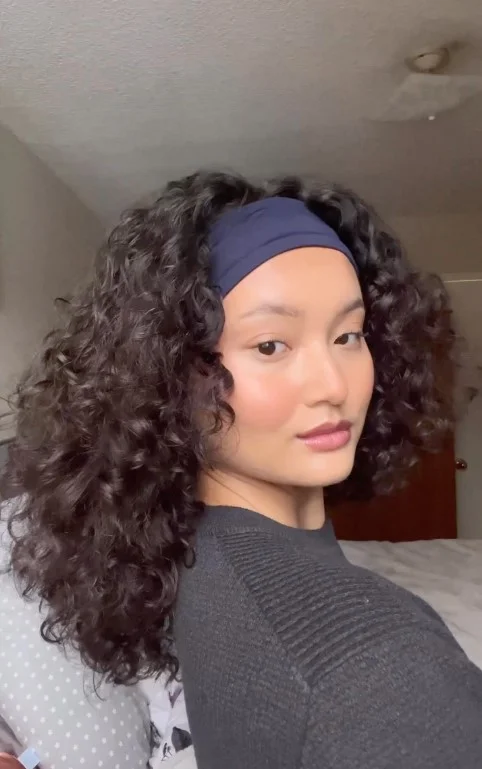 Curly Hair with Headband