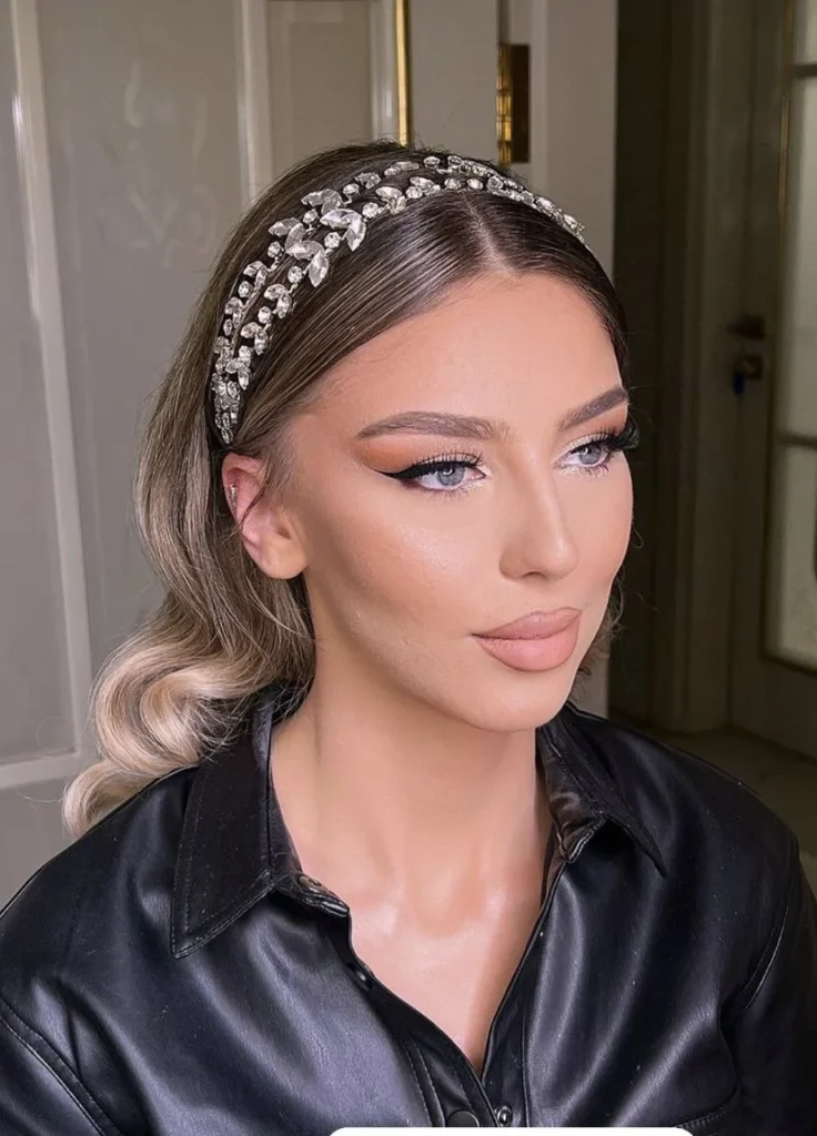 Crystal-Embellished Bridal Hair