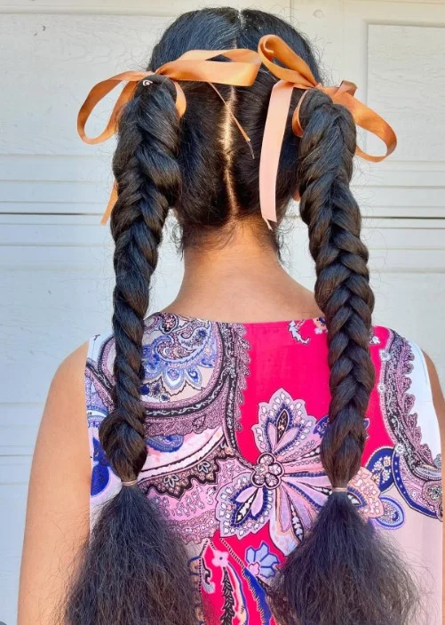 Two Fishtail Pigtails