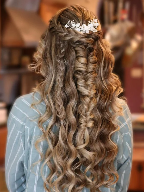 Bohemian Bridal Hair Down
