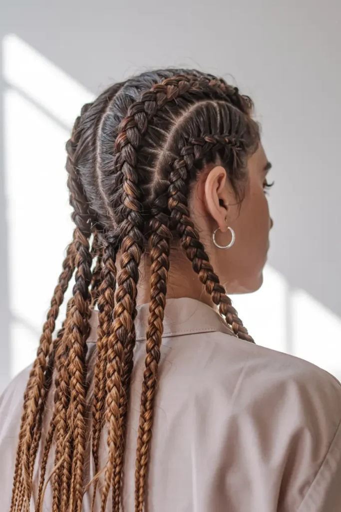 30 Simple and Trendy HairStyles for Long Hair 7 7. Boxer Braids