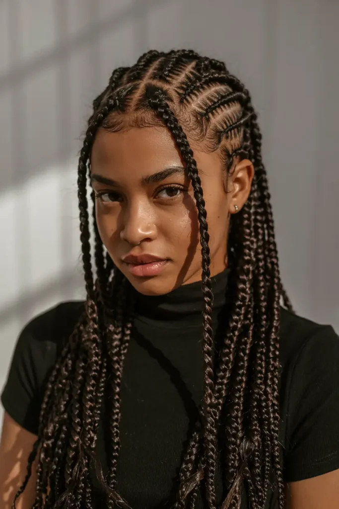 7. Freestyle Cornrow Patterns 2