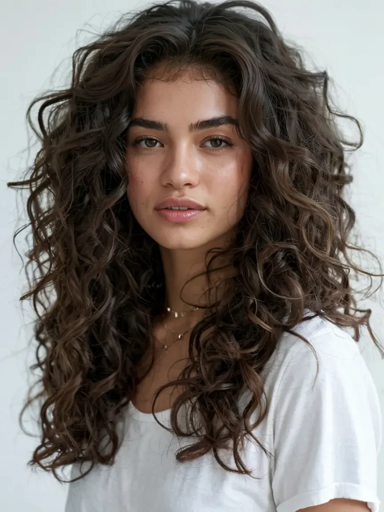 15 Wolf Cut Curly Hair Looks You’ll Love 8 8. Layered Curly Wolf Cut