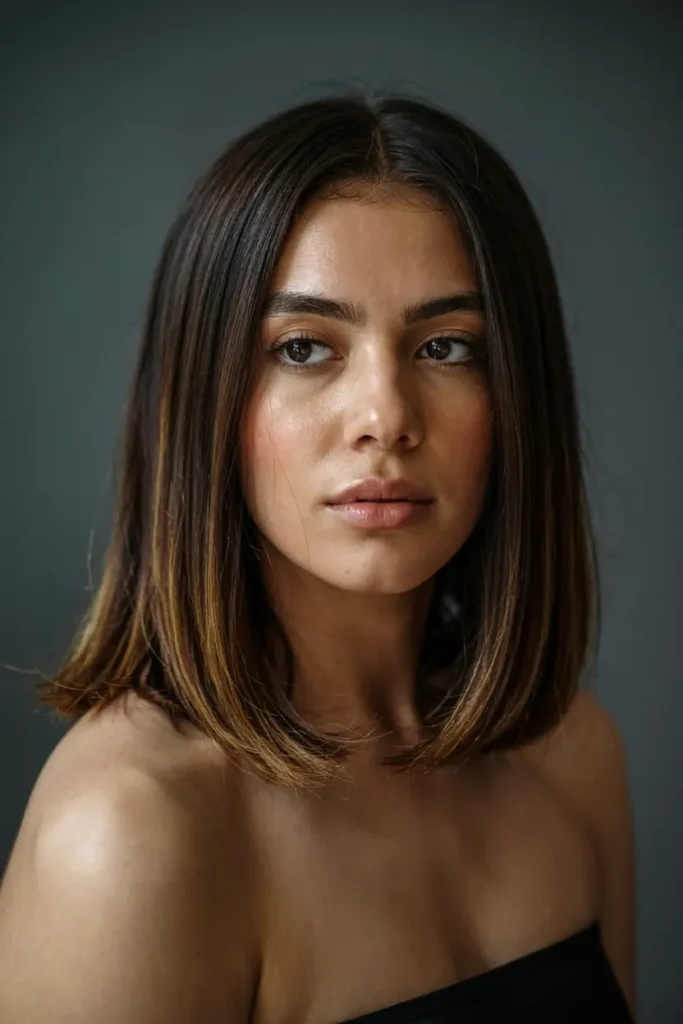 Hot Baddie Hairstyles Latina Straight hair Looks You Need 8 8. Polished Straight Lob 1