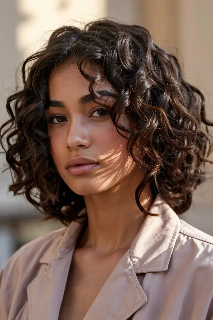 90s Curly Bob