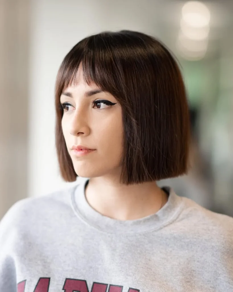 Blunt Bob with Bangs