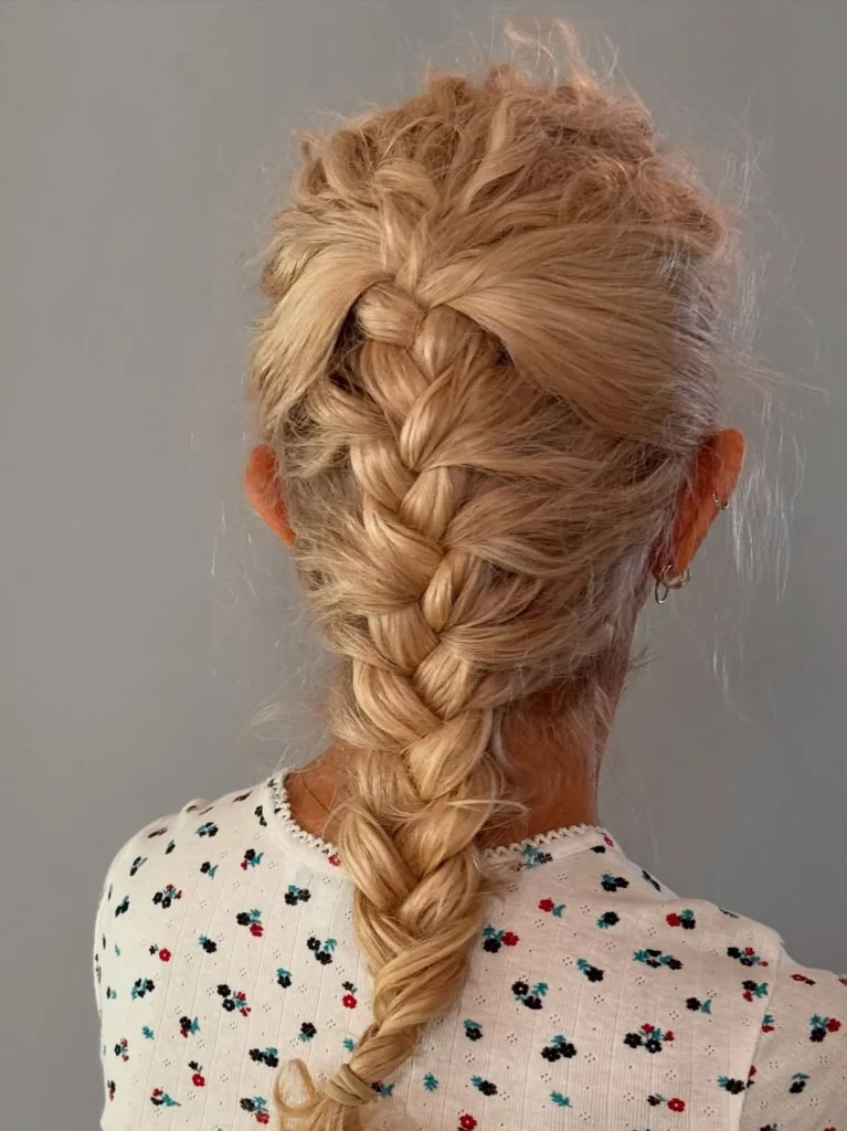 Messy French Braid
