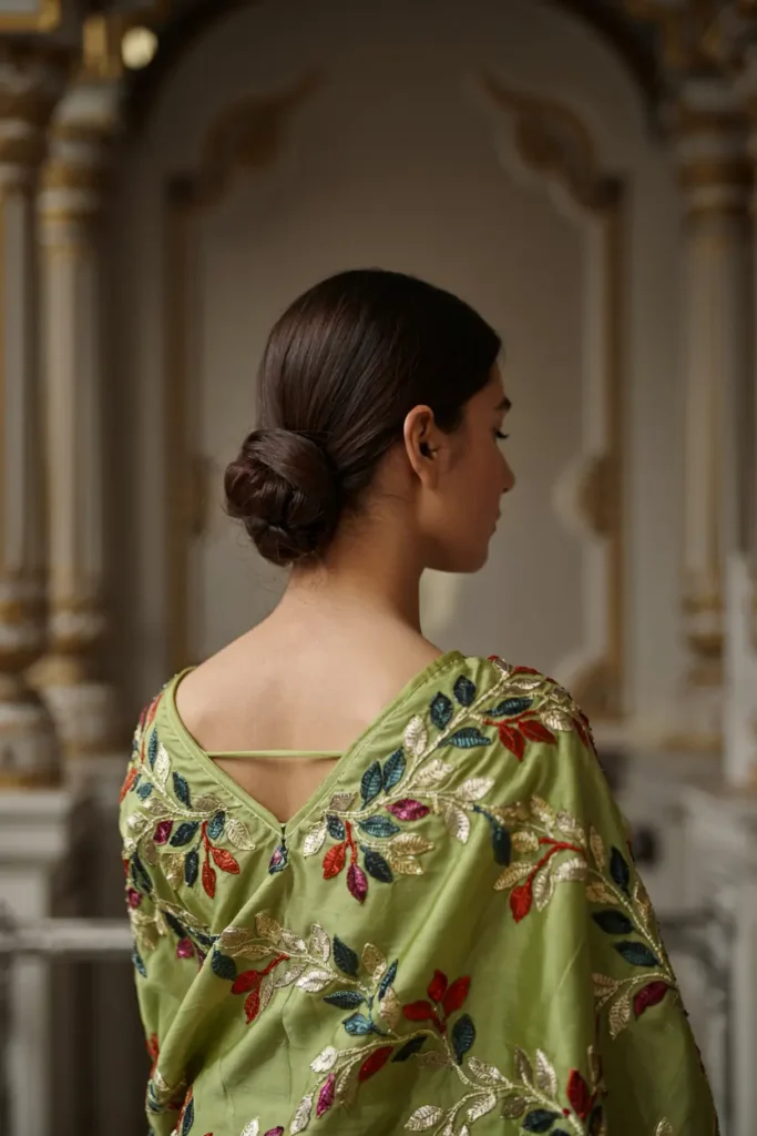 1. Low Sleek Bun