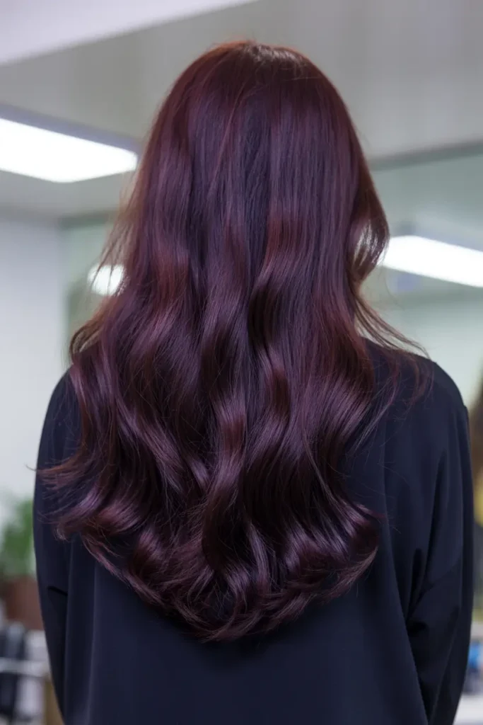 1. Pure Dark Burgundy Hair