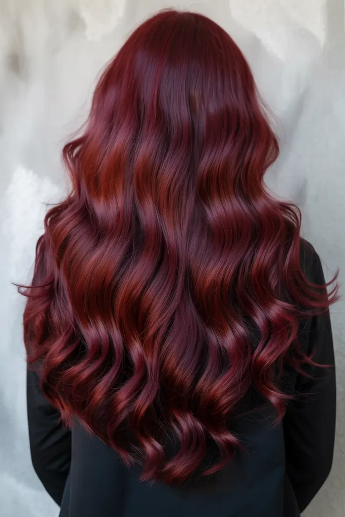 1. Pure Dark Cherry Red