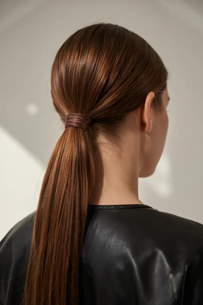 1. Sleek High Ponytail