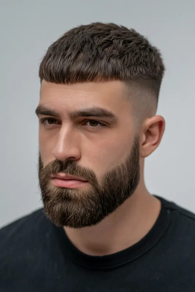 1. Textured Crop with Full Beard