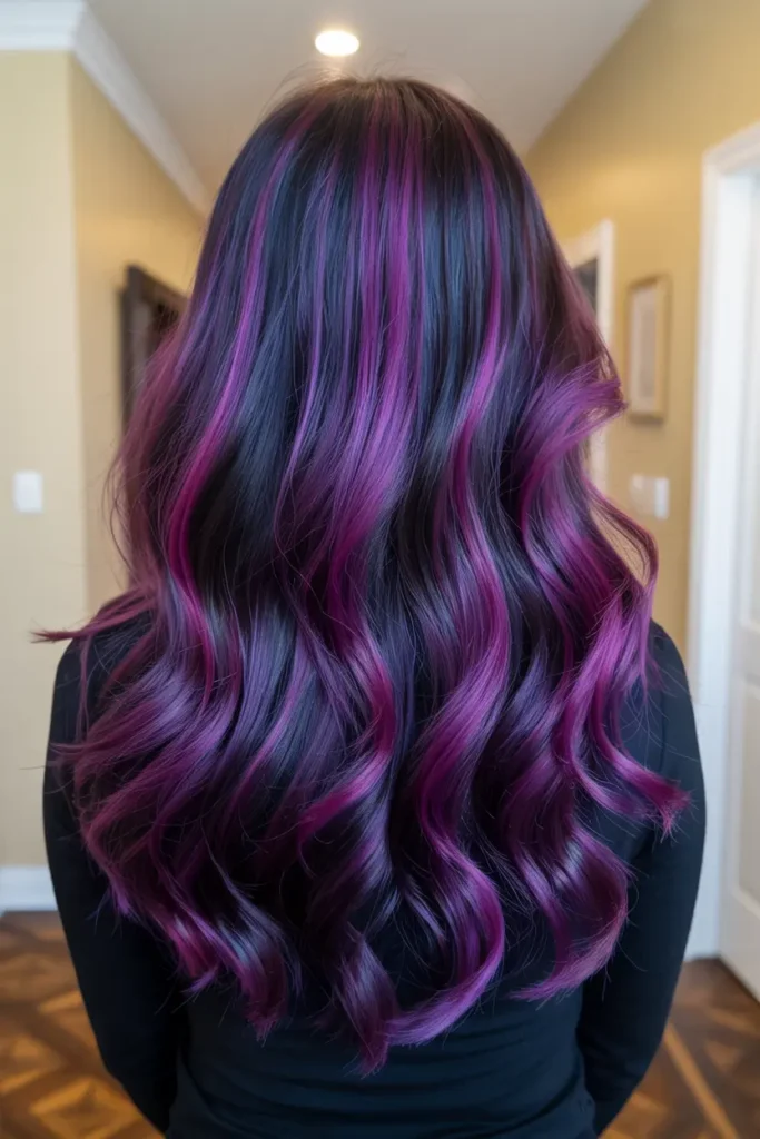 1. Vibrant Purple Highlights
