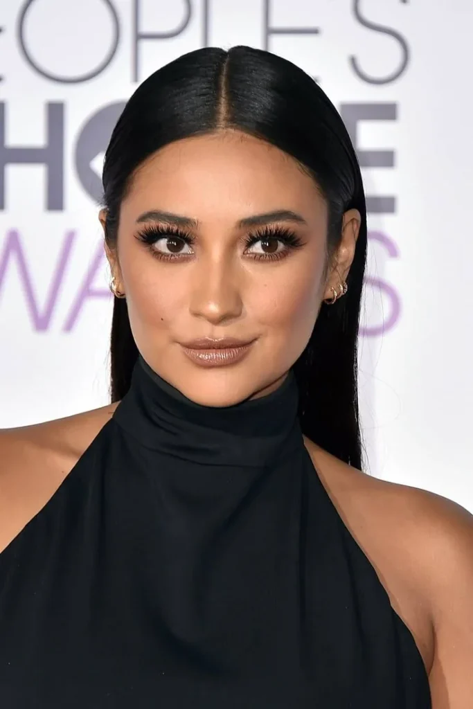 Middle-Part Sleek Style