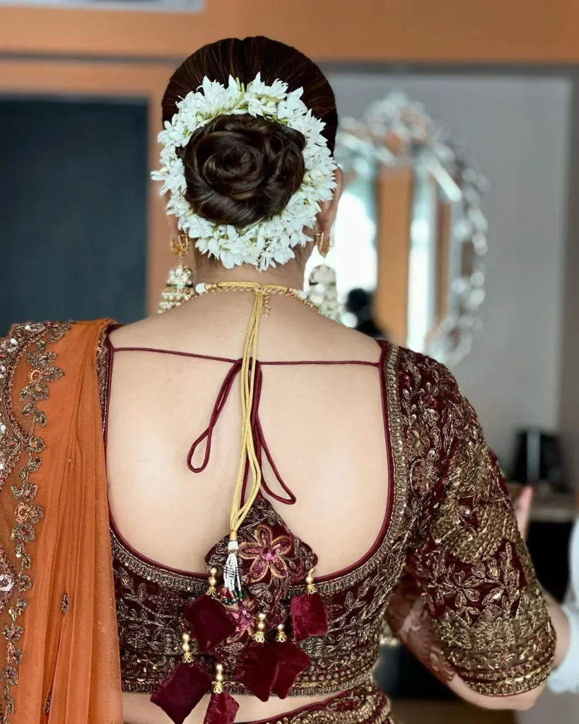 Classic Chignon with Gajra