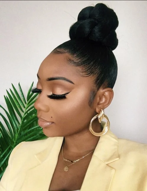 Slicked-Back Updo