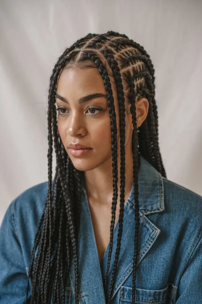 10. Chunky Yarn Braids