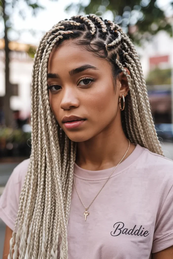 10. Micro Braids with Loose Ends 1