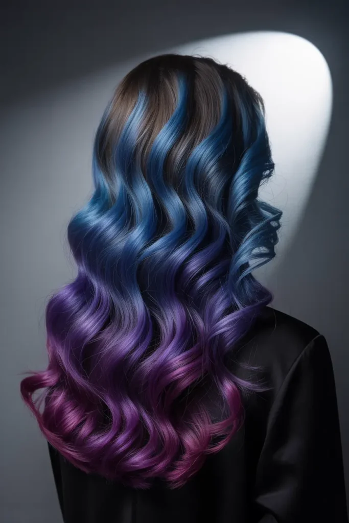 11. Blue to Purple Ombre