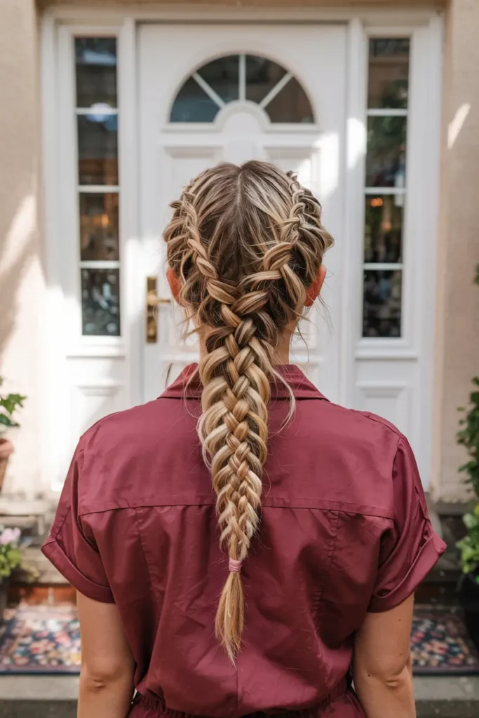 11. High Sleek Fishtail Braid