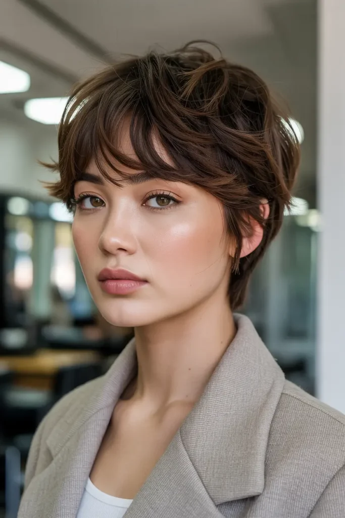 11. Korean Shaggy Pixie Cut