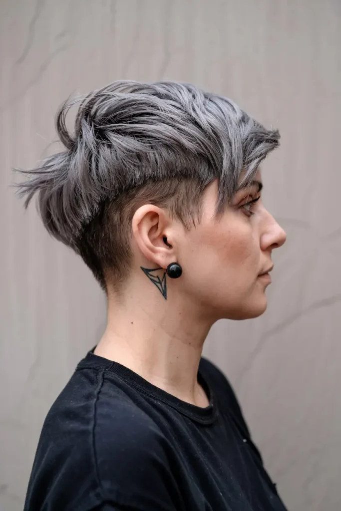 11. Layered Mullet with Fade