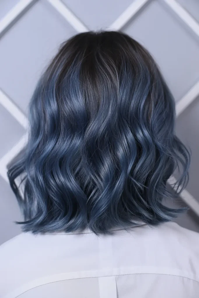 11. Smoky Dark Blue Hair