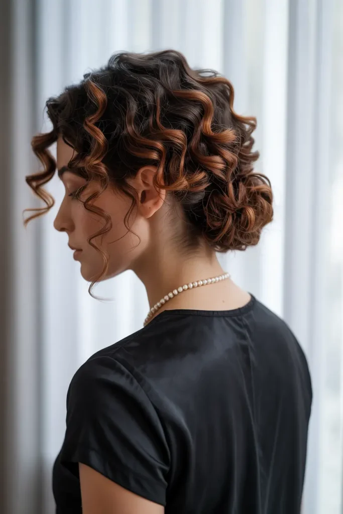 11. Undone Curly Updo