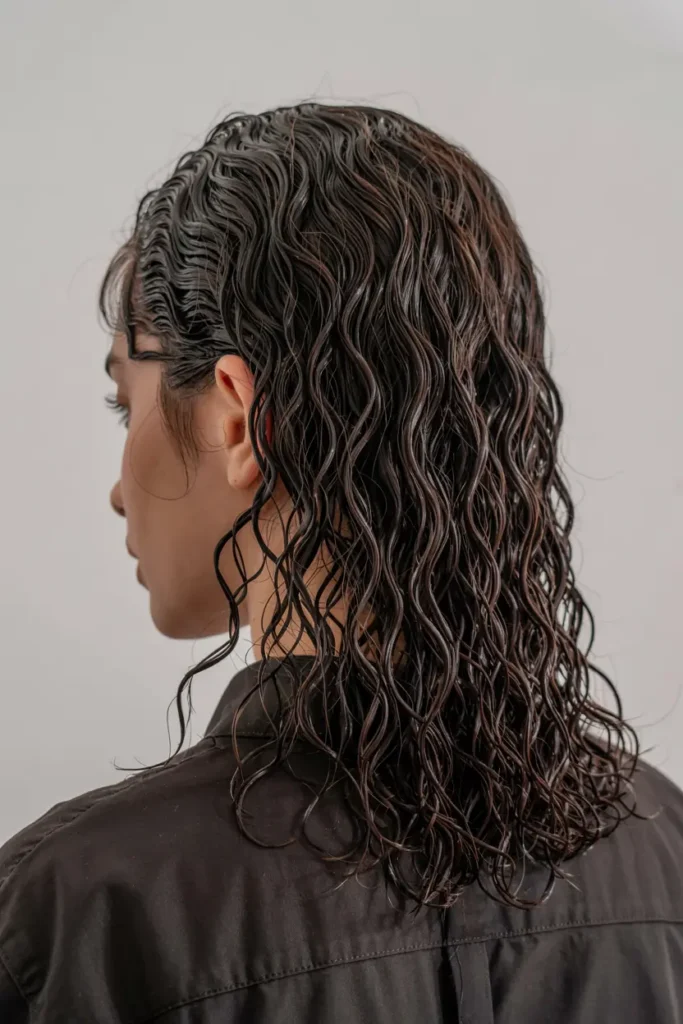 11. Wet Look Wave Wig