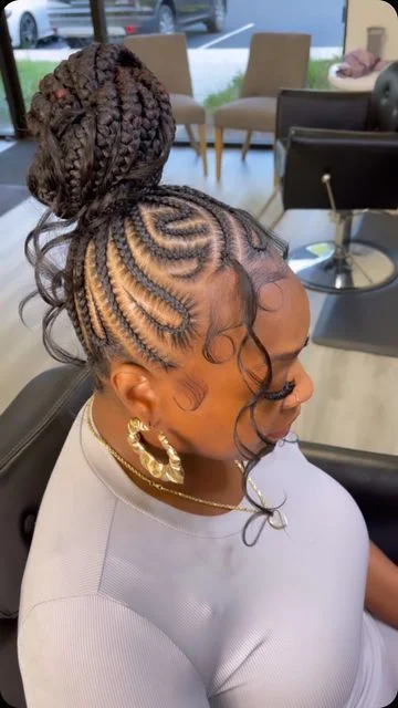 Braided Updo with Tendrils
