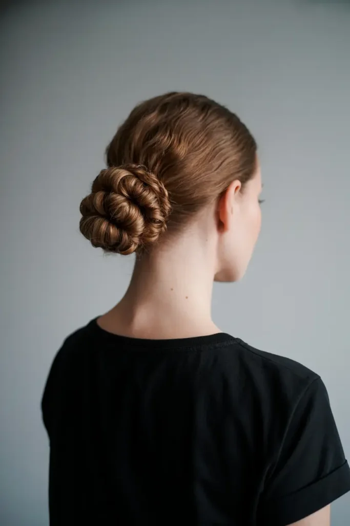 12. Curly Messy Bun