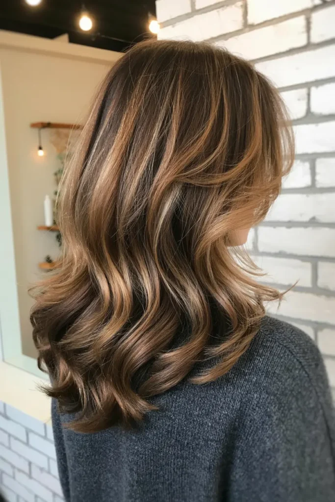 12. Dark Blonde with Caramel Tips