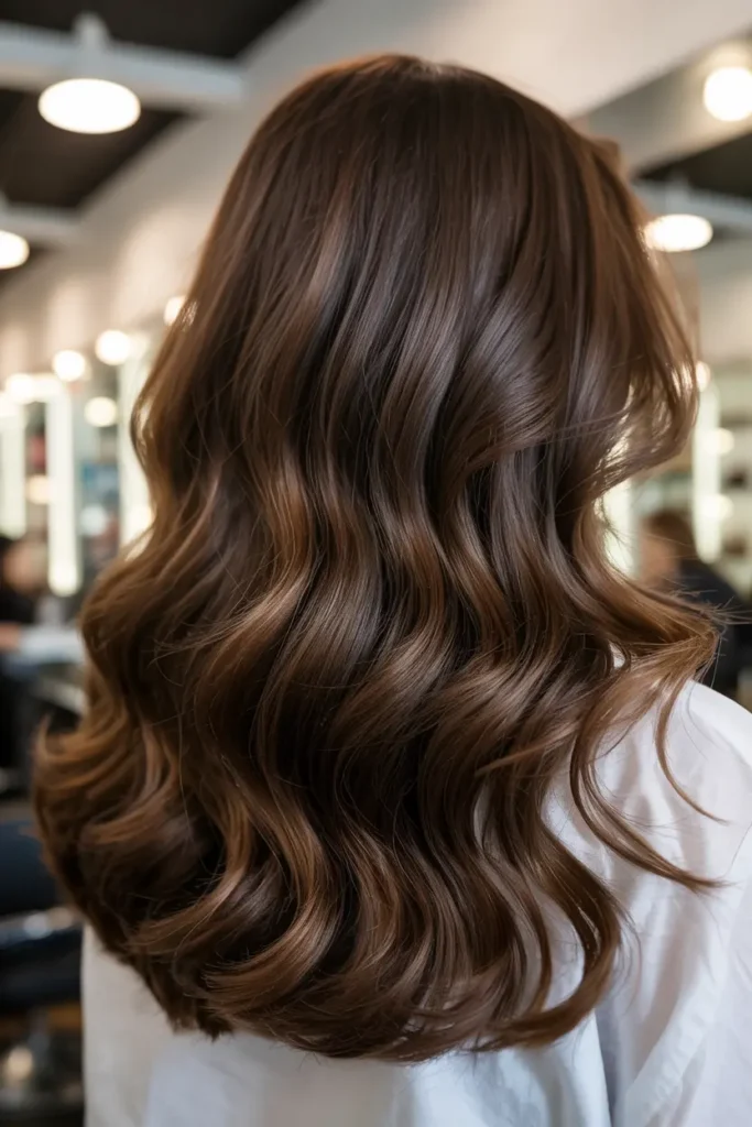 12. Glossy Dark Chocolate Hair