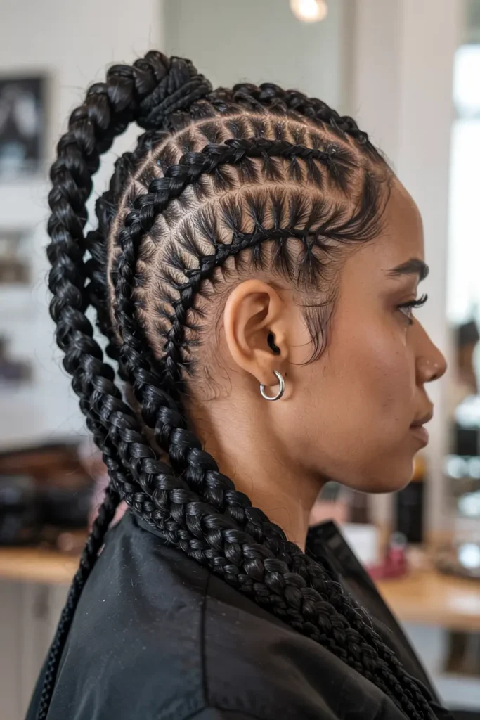 12. Halo Braid Protective Style
